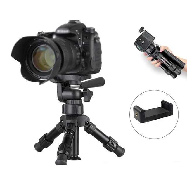 Alt view image 6 of 8 - Mini Tripod Stand Aluminum Alloy Camera Mobile Phone Live Stand Desktop Portable Tripod Stand Photography Tripod Holder