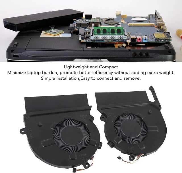 Alt view image 12 of 14 - Yoidesu CPU GPU Cooling Fan for X360 15-EB Series Aluminum Alloy Replacement Laptop Cooling Fan for 15-EB0043DX 15-EB0053DX M00226-001 M00227-001