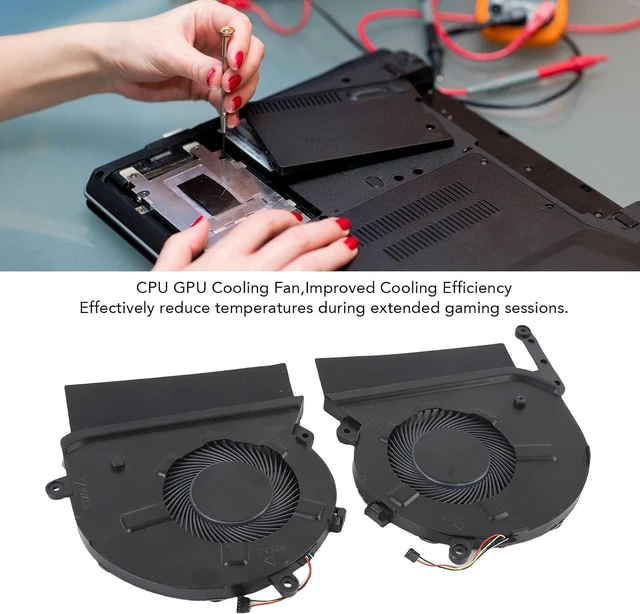 Alt view image 11 of 14 - Yoidesu CPU GPU Cooling Fan for X360 15-EB Series Aluminum Alloy Replacement Laptop Cooling Fan for 15-EB0043DX 15-EB0053DX M00226-001 M00227-001