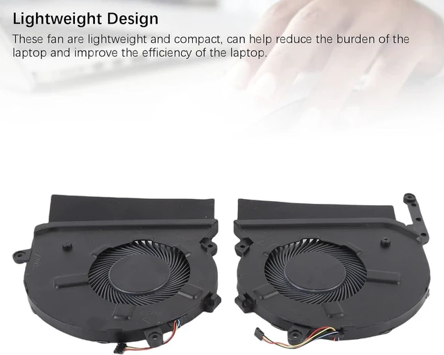 Alt view image 14 of 14 - Yoidesu CPU GPU Cooling Fan for X360 15-EB Series Aluminum Alloy Replacement Laptop Cooling Fan for 15-EB0043DX 15-EB0053DX M00226-001 M00227-001