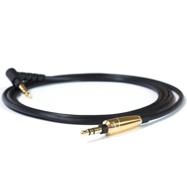 Alt view image 14 of 14 - 3.5mm Jack Stereo Audio Cable with Silver Plated Copper Conductors for Lossless Audio, for Speakers Headphones AUX Audio Recording (Gold)