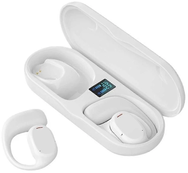 Alt view image 11 of 12 - Open Ear Air Conduction Bluetooth Headphones for Kids & Adults, White - Wireless Sports Earbuds
