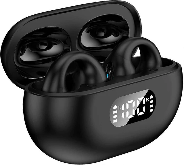 Alt view image 11 of 12 - Wireless Bone Conduction Headphones, Open Ear Bluetooth 5.3 for Running & Sports, 24H Playtime, IPX Waterproof (Black)