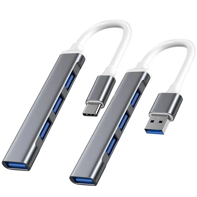 Alt view image 7 of 12 - USB C HUB 3.0 Type C 3.1 4 Port Multi Splitter Adapter OTG For Xiaomi Lenovo Macbook Pro 13 15 Air Pro PC Computer Accessorieswhite-Type C 3.1Silver
