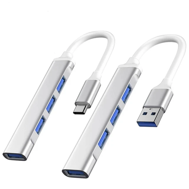 Alt view image 8 of 12 - USB C HUB 3.0 Type C 3.1 4 Port Multi Splitter Adapter OTG For Xiaomi Lenovo Macbook Pro 13 15 Air Pro PC Computer Accessorieswhite-Type C 3.1Silver