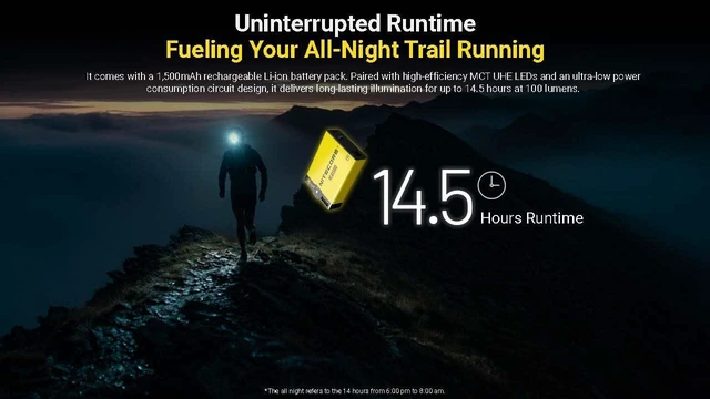 Alt view image 12 of 14 - UT27 MCT Pro 800 Lumen Running Headlamp USB-C Rechargeable Dual Power with 3 Color Temperatures Red Light Lightweight Trail Hiking Camping Sticker (Black)