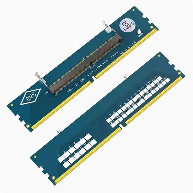 Alt view image 7 of 10 - DDR5 notebook memory slot to DDR5 desktop adapter card SO DDR5 to DDR5 HF version