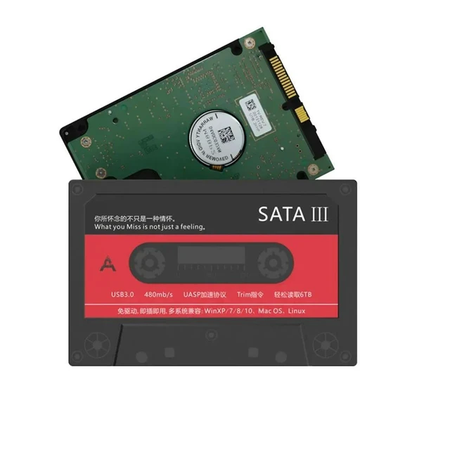 Alt view image 6 of 6 - 2.5 Inch External Hard Drive Enclosure To USB Disk, 6Gbps Solid State Disk, Hard Disk for Notebook, USB 3.0 SATA HDD SSD Nostalg