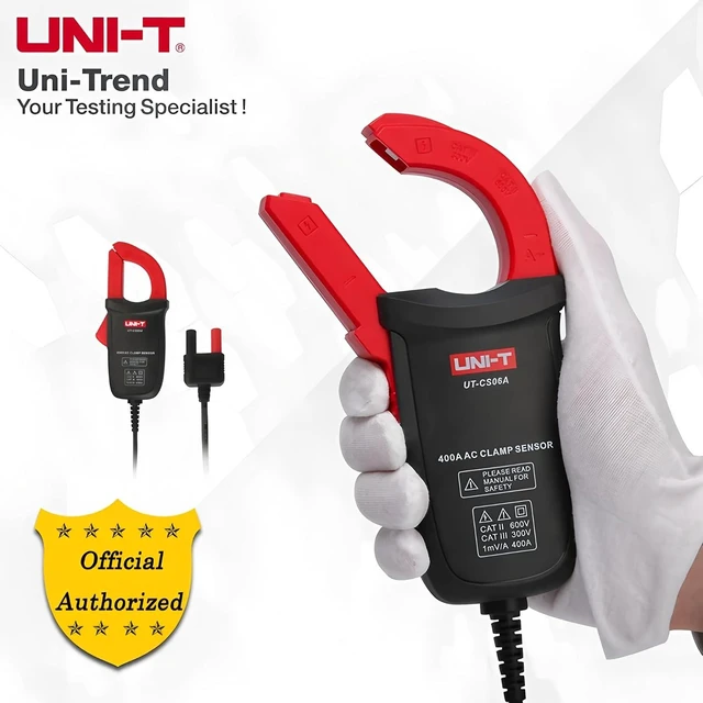 Alt view image 11 of 14 - UT-CS06A 400A AC Current Clamp Sensor; Multimeter Sensor for UT61E+ UT196 UT139C UT117C UT136B+ Option Current clamp