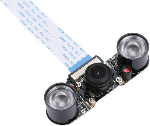 Main image of Raspberry Pi 3 Model B Plus Camera Fisheye Wide Angle 5MP 1080p Night Vision Camera Module for Raspberry Pi 3 Model B+ and Model B