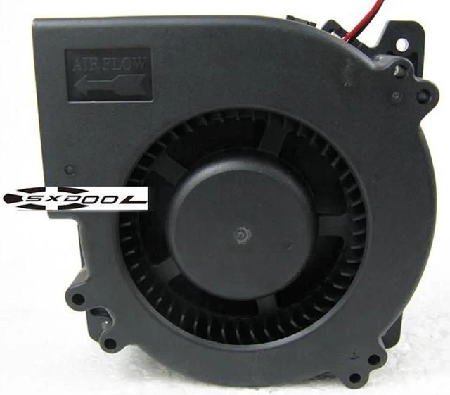 Alt view image 2 of 7 - DLF1212HB For Car cold air cushion blower 12V 12032 double ball turbo blower 12cm 120mm cooling fan