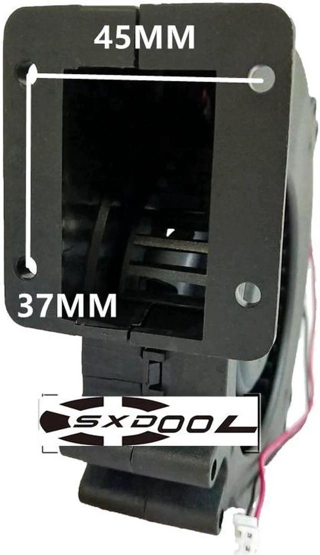 Alt view image 5 of 7 - DLF1212HB For Car cold air cushion blower 12V 12032 double ball turbo blower 12cm 120mm cooling fan