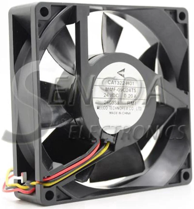 Main image of 9CM case cooler Melco MMF-09C24TS YM4 9025 DC 24V 0.2A ABB PLC Fan Server Cooling Fan