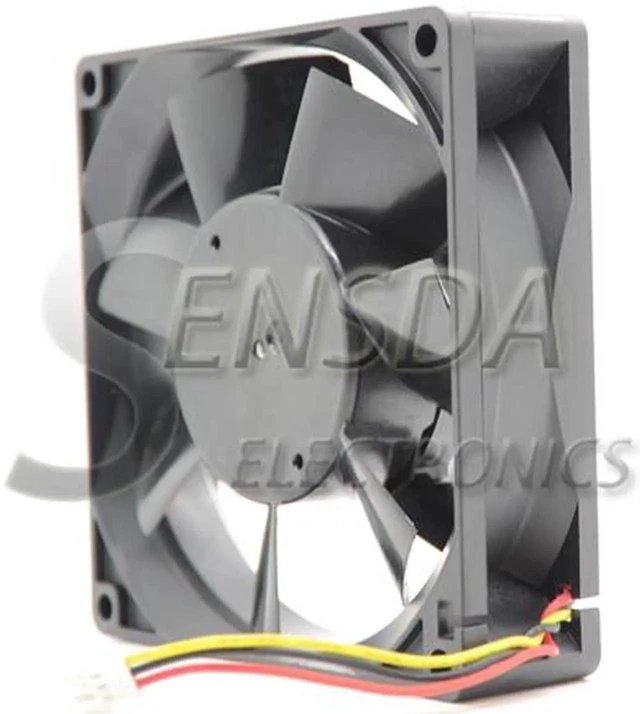 Alt view image 5 of 6 - 9CM case cooler Melco MMF-09C24TS YM4 9025 DC 24V 0.2A ABB PLC Fan Server Cooling Fan