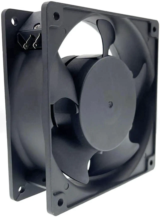 Alt view image 4 of 5 - 220V Fan Metal NEW Suntronix SANJUN SJ1238HA2 120mm 12cm 12038 220V 240V 0.13A 12038 Metal Fan Leaf Impeller Axial Cooling Fan