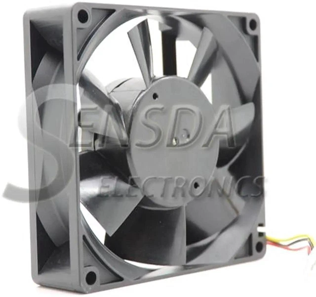 Alt view image 4 of 6 - 9CM case cooler Melco MMF-09C24TS YM4 9025 DC 24V 0.2A ABB PLC Fan Server Cooling Fan