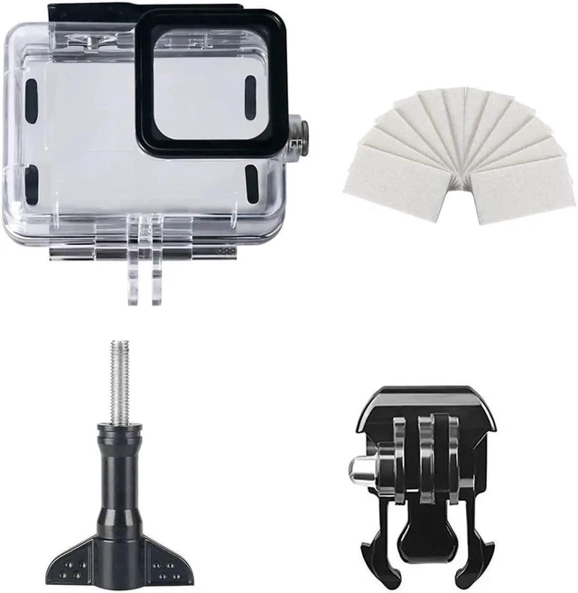 Alt view image 2 of 7 - 60M Waterproof Case for GoPro Hero 12 Black / Hero 11 Black / Hero 10 Black / Hero 9 Black, Protective Underwater Dive Housing Shell with Bracket Accessories for Go Pro Hero 12 11 10 9 Action Camera