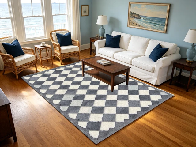 Alt view image 2 of 7 - Geometric Diamond Checkered Printed Area Rug for Living Room Bedroom Decor, Washable,Multiple Sizes 6x10,6x8,5x7,4x6,3x5