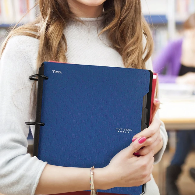 Alt view image 7 of 7 - Flex Refillable Notebook + Study App, College Ruled Paper and 1-1/2 Inch TechLock Ring Binder with Pockets, Tabs and Dividers, 300 Sheet Capacity, Pacific Blue (29324AD2) (Pack of 6)