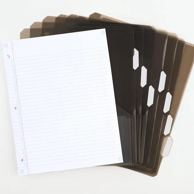 Alt view image 6 of 7 - Flex Refillable Notebook + Study App, College Ruled Paper and 1-1/2 Inch TechLock Ring Binder with Pockets, Tabs and Dividers, 300 Sheet Capacity, Fire Red (29324AB2) (Pack of 6)