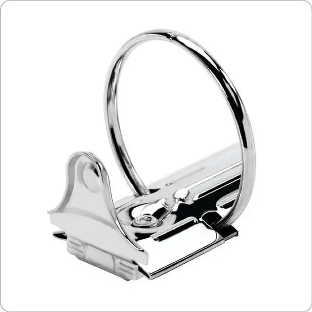 Alt view image 4 of 6 - Economy 3-Ring Binders, 1", Round Rings, Holds 225 Sheets, Clearvue Presentation View, Non-Stick, Black, Carton of 12