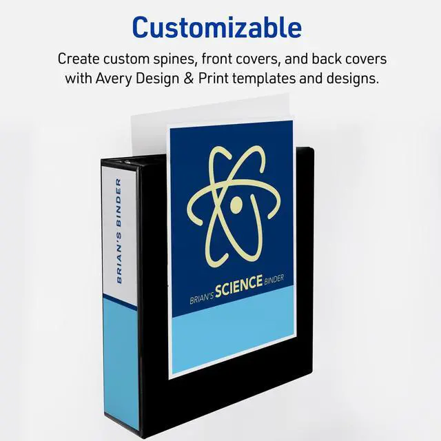 Alt view image 5 of 7 - Heavy-Duty View 3 Ring Binder, 3" One Touch EZD Rings, 670-Sheet Capacity, 3.5 Inch Wide Spine, Great for Home, School Supplies, Office, or Organization Needs, 1 White Binder (79193) (Pack of 4)