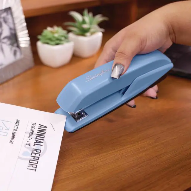 Alt view image 2 of 6 - Stapler, 20 Sheet Capacity, 545 Desktop Stapler, Electric Blue (S7054511), Regular (Pack of 12)