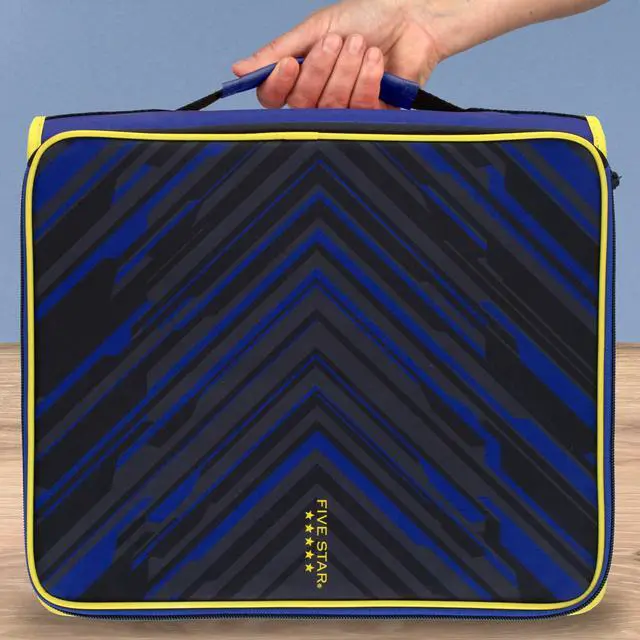 Alt view image 5 of 7 - Zipper Binder 2 Inch O-Rings Case Organiser with Multi-Access and 5-Tab Expanding File Folder, 850 Sheet Capacity, Cosmic Blast (290010M)