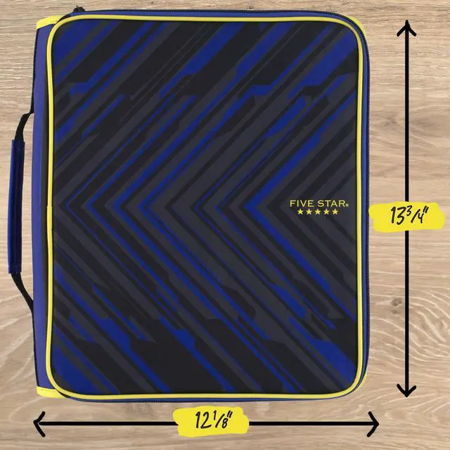 Alt view image 7 of 7 - Zipper Binder 2 Inch O-Rings Case Organiser with Multi-Access and 5-Tab Expanding File Folder, 850 Sheet Capacity, Cosmic Blast (290010M)