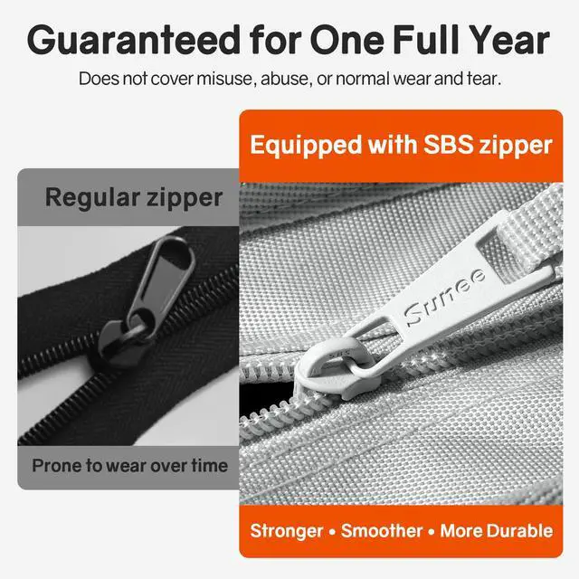 Alt view image 5 of 7 - Zippered Binder Bag with Handle, 2-Inch 3-Ring O-Ring, 500-Sheet Capacity, Includes Zip Pocket, 5-Tab Expanding File Folder, Multi-Pocket Organizer Binder for Middle School, Light Grey