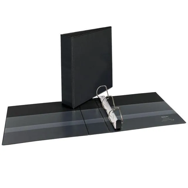 Alt view image 2 of 6 - ® Heavy-Duty View 3 Ring Binder, 2" Slant Rings, 1 Black Binder For Heavy School, Home and Office Use, DuraHinge Tear-Resistant Spine, DuraEdge Split-Resistant Edges, Clear View Covers
