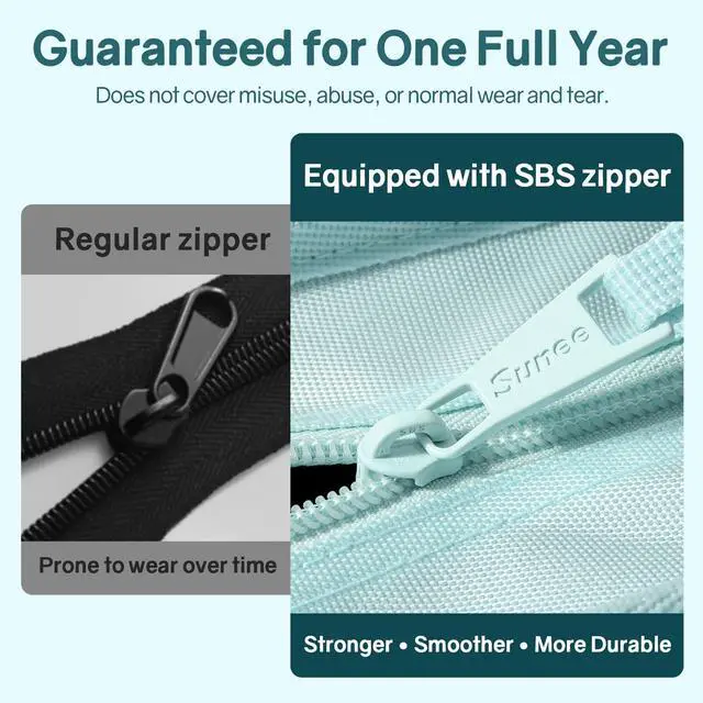 Alt view image 5 of 7 - Zippered Binder Bag with Handle, 2-Inch 3-Ring O-Ring, 500-Sheet Capacity, Includes Zip Pocket, 5-Tab Expanding File Folder, Multi-Pocket Organizer Binder for Middle School, Sky Blue