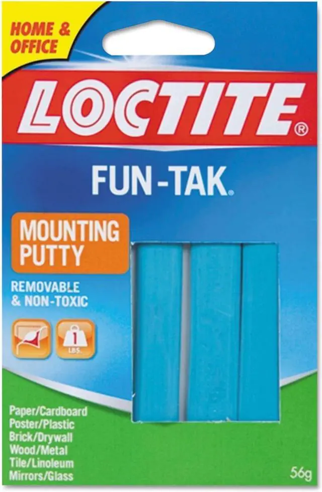Main image of 1270884 Fun-Tak Mounting Putty, Blue, 2 oz (Pack of 12)