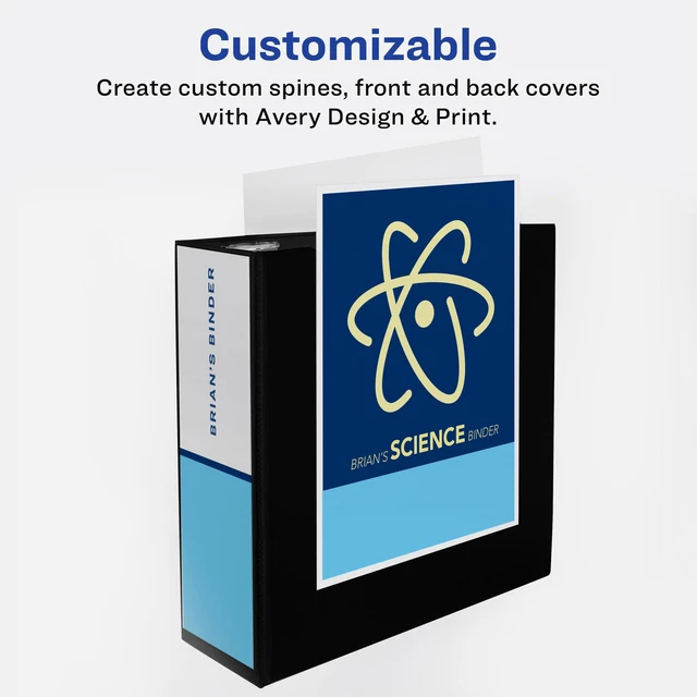 Alt view image 7 of 7 - Durable Clear View 3 Ring Binders, 3 Inch Binder Rings, 4 White Binders (09203)