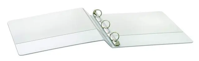 Alt view image 7 of 7 - Economy 3 Ring Binder, 1 Inch, Presentation View, White, Holds 225 Sheets, Nonstick, PVC Free, 4 Binders (79510),(Pack of 2)