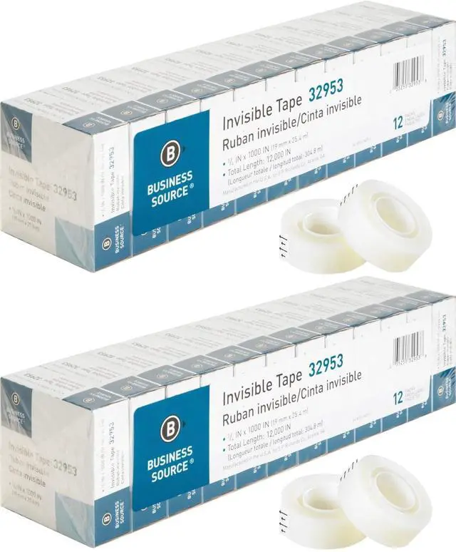 Main image of BSN32953 Premium Invisible Tape, Clear (12 per Pack, Pack of 2)