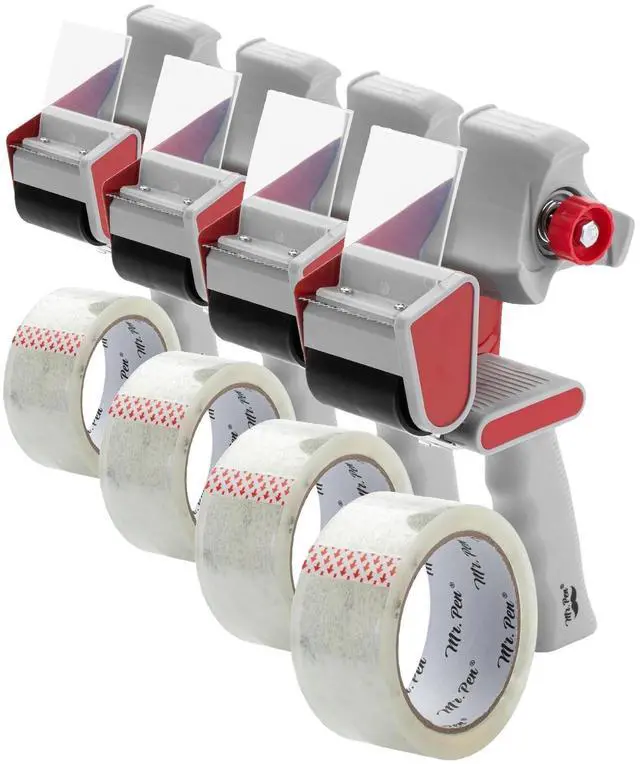 Main image of Heavy Duty Packing Tape Dispenser Gun, 2 Inch (Pack of 4)