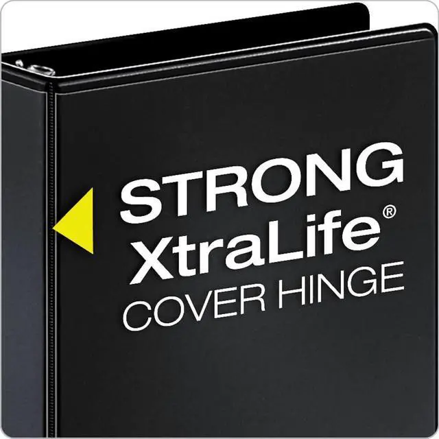 Alt view image 3 of 7 - Economy 3 Ring Binder, 1 Inch, Presentation View, Black, Holds 225 Sheets, Nonstick, PVC Free, Binders (79512), 4 Count(Pack of 2)