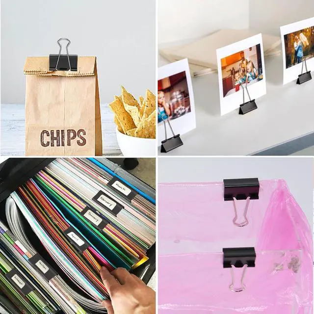 Alt view image 6 of 7 - Extra Large Binder Clips 2 inch, (144 Pcs) Big Paper Clips for Office Supplies