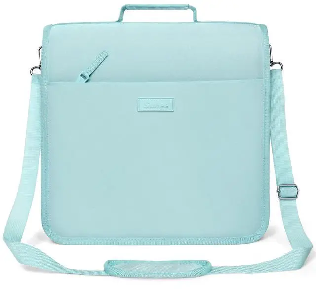 Main image of Zipper Binder 3 Ring, 3 Inch O-Ring with Handle and Shoulder Strap, 600-Sheet Capacity, 5-Tab Expanding File Folder, Multi-Pockets for Middle School Organizer Binder with Zipper, Sky Blue