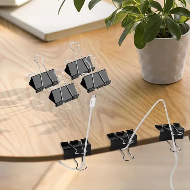 Alt view image 7 of 7 - Extra Large Binder Clips 2 inch, (144 Pcs) Big Paper Clips for Office Supplies