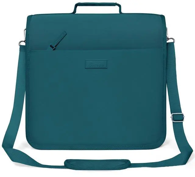 Main image of Zipper Binder 3 Ring, 3 Inch O-Ring with Handle and Shoulder Strap, 600-Sheet Capacity, 5-Tab Expanding File Folder, Multi-Pockets for Middle School Organizer Binder with Zipper, Dark Teal-Green