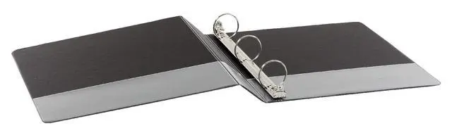 Alt view image 5 of 6 - Economy 3 Ring Binder, 1.5 Inch, Presentation View, Black, Holds 350 Sheets, Nonstick, PVC Free, 4 Pack of Binders (79519)