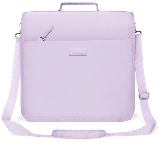 Main image of Zipper Binder 3 Ring, 3 Inch O-Ring with Handle and Shoulder Strap, 600-Sheet Capacity, 5-Tab Expanding File Folder, Multi-Pockets for Middle School Organizer Binder with Zipper, Lavender Purple