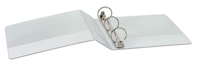 Alt view image 5 of 6 - 2 Inch 3 Ring Binders, White, 4 Pack, Round Ring Binder, Holds 475 Sheets, PVC Free, Customizable Covers, 2 Pocket View Binders for Office and School Organization