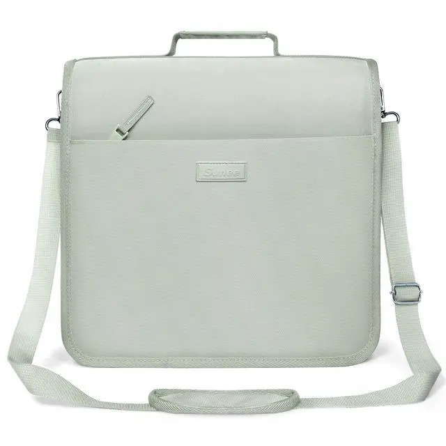 Main image of Zipper Binder 3 Ring, 3 Inch O-Ring with Handle and Shoulder Strap, 600-Sheet Capacity, 5-Tab Expanding File Folder, Multi-Pockets for Middle School Organizer Binder with Zipper, Sage Green
