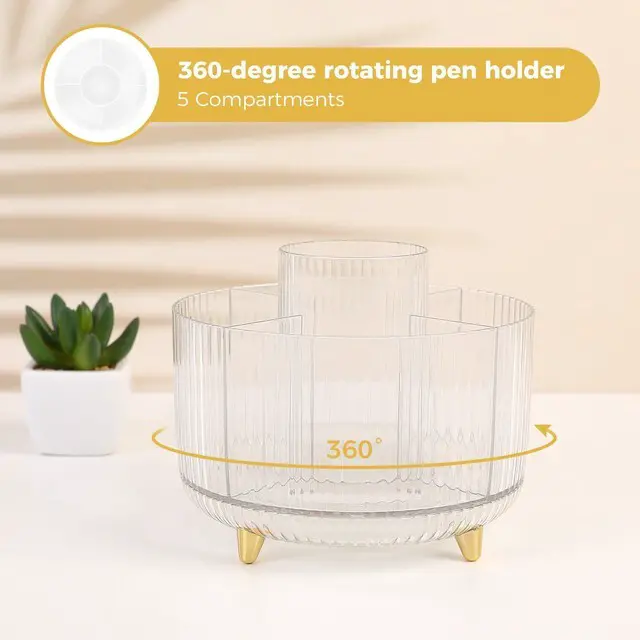 Alt view image 3 of 7 - Gold Office Supplies Set with Pencil Holder for Desk Gold Desk Accessories with Gel Pen, Stapler, Tape Dispenser, Scissors,Clips and 1000pcs Staples, Office Decor for Women
