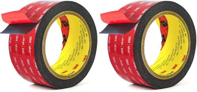 Main image of 3M Double Sided Tape Heavy Duty Mounting Tape Strong Adhesive Tape Waterproof Foam Tape Picture Hanging Strips for LED Strip Light Indoor and Outdoor (2in X 10ft) (Pack of 2)