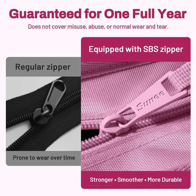 Alt view image 4 of 7 - Zipper Binder 3 Ring, 3 Inch O-Ring with Handle and Shoulder Strap, 600-Sheet Capacity, 5-Tab Expanding File Folder, Multi-Pockets for Middle School Organizer Binder with Zipper, Grape Purple
