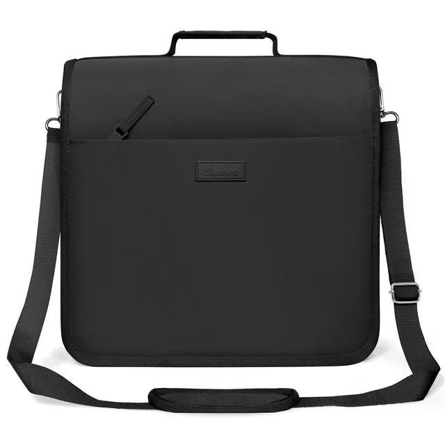 Main image of Zipper Binder 3 Ring, 3 Inch O-Ring with Handle and Shoulder Strap, 600-Sheet Capacity, 5-Tab Expanding File Folder, Multi-Pockets for Middle School Organizer Binder with Zipper, Black